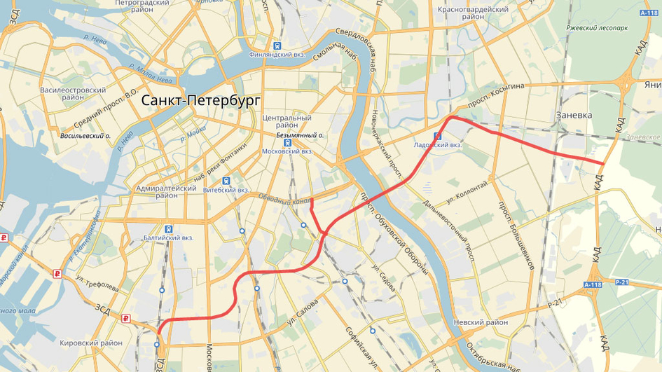 В 2020 году в Петербурге начнут строить 22-километровую Широтную магистраль