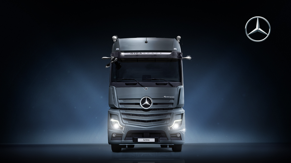 Обновленные грузовики Mercedes-Benz Actros получили камеры вместо боковых зеркал