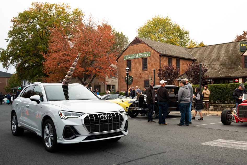 Накануне Хэллоуина белый Audi Q3 превратился в единорога