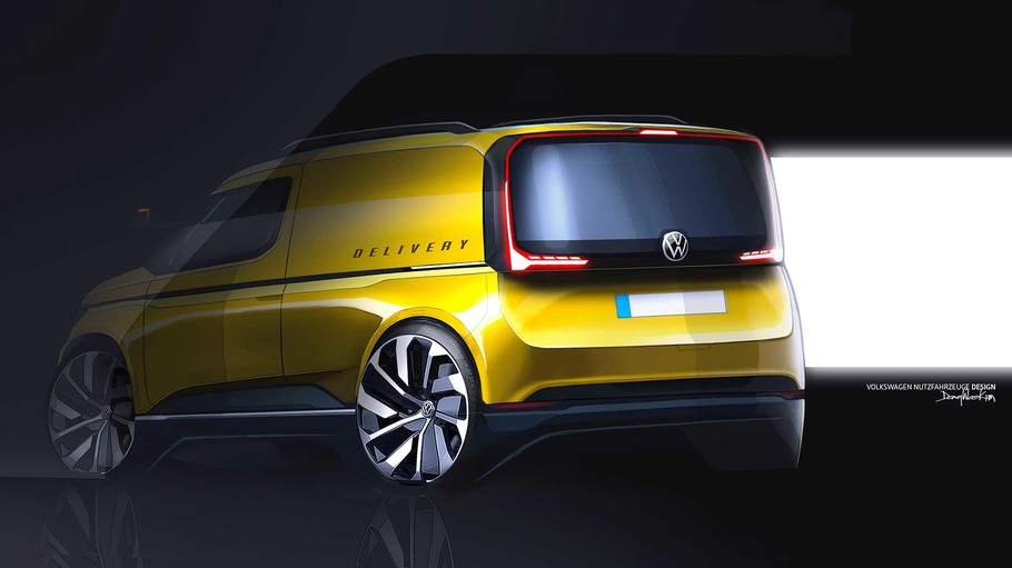 Volkswagen Caddy следующего поколения на тизере выглядит очень спортивно