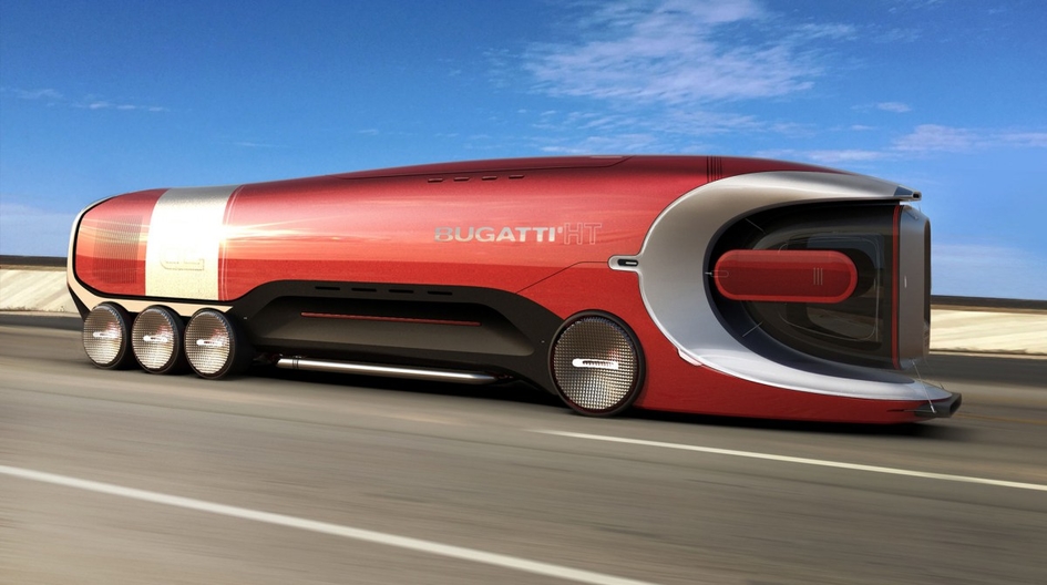 Hyper Truck: Bugatti показала свое видение грузовика будущего