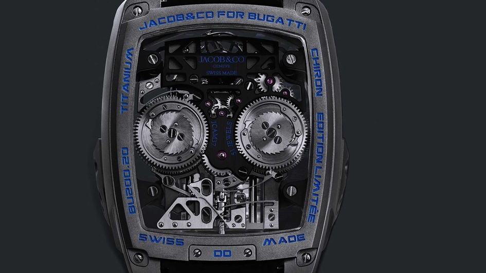 Видео: Представлены часы с копией 1500-сильного мотора Bugatti