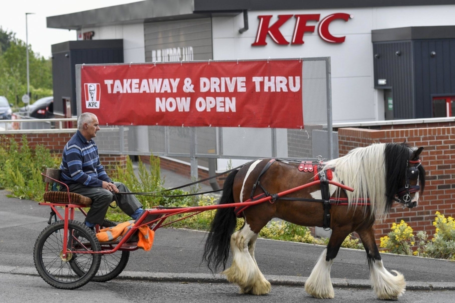 В KFC Авто отказались обслужить клиента на лошади