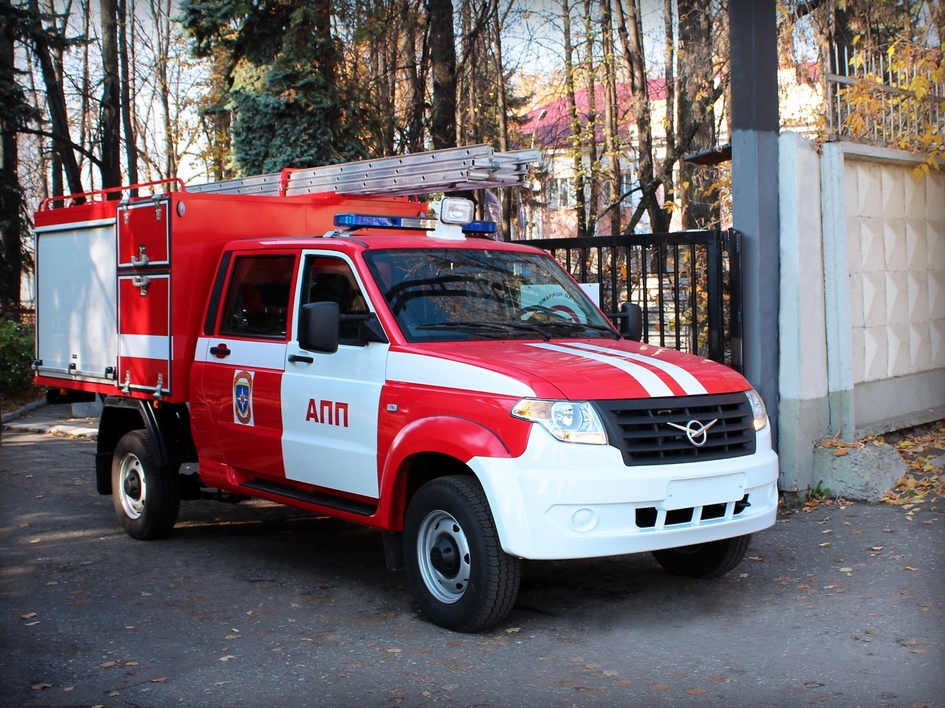УАЗ «Профи» превратился в пожарный автомобиль первой помощи