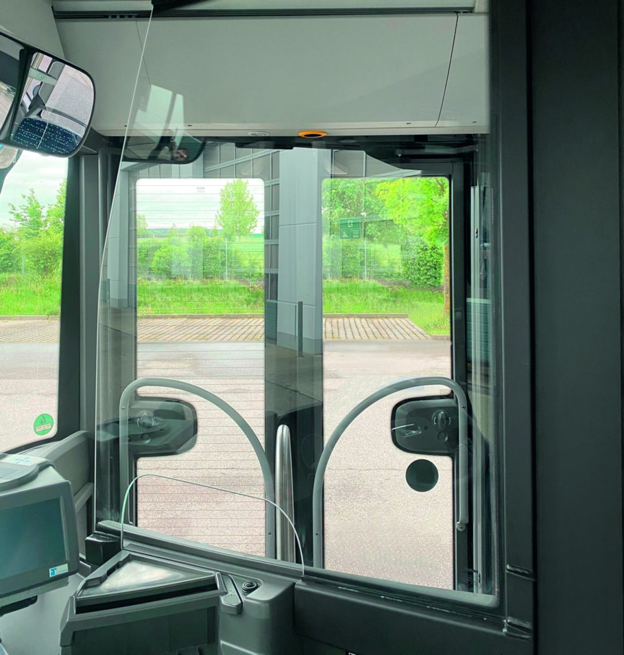 Гигиенический защитный экран защитит водителей автобусов MAN от коронавируса