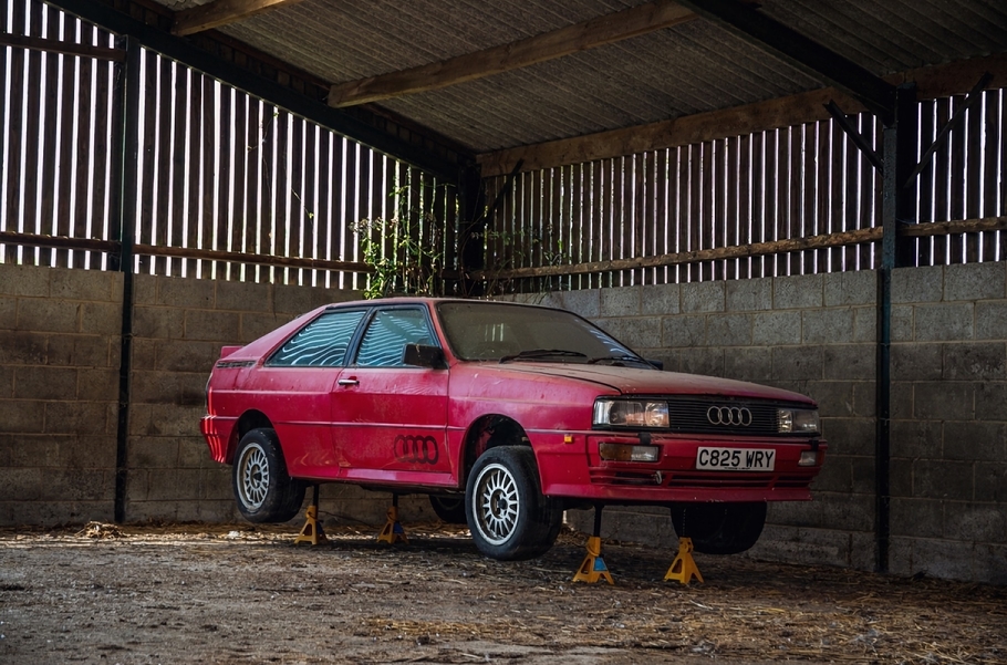 Как выглядит Audi Quattro 1985 г в после 26 лет без движения
