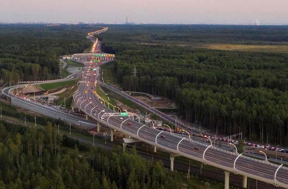 1,3 млн автомобилей проехало по транспортной развязке ЗСД с Новым шоссе за год