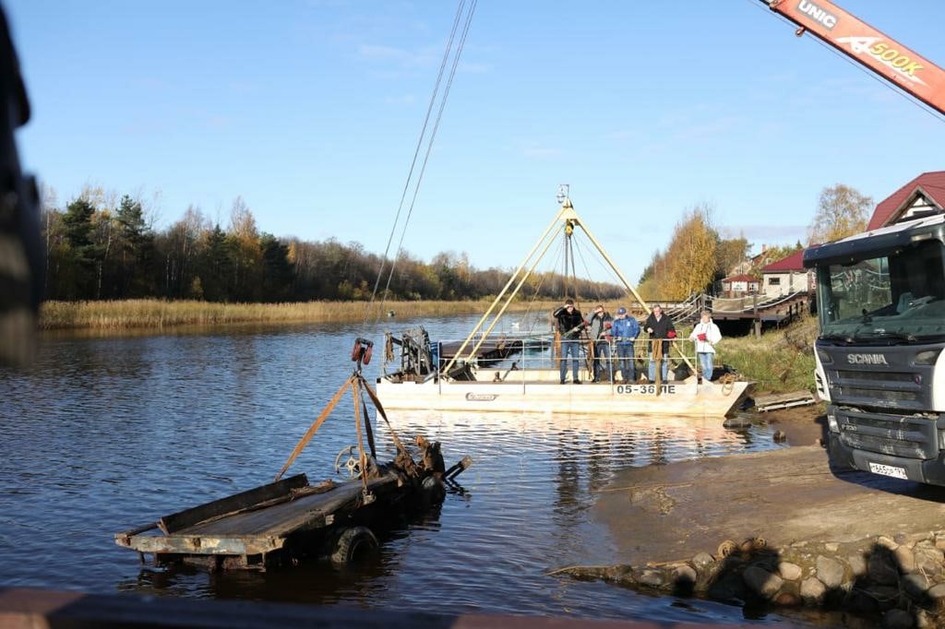 Еще одну блокадную «полуторку» ГАЗ-АА подняли со дна Ладожского озера
