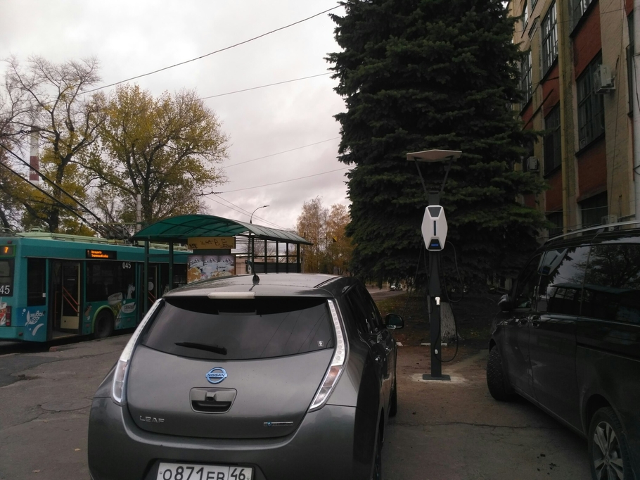 Заряжать электромобили теперь можно и в Курске