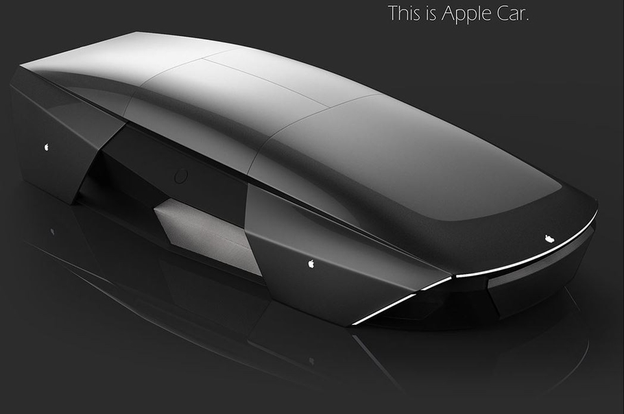 Футуристический автомобиль от Apple в форме компьютерной мышки