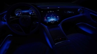 Опубликованы фото салона роскошного Mercedes EQS особенно круто он выглядит ночью